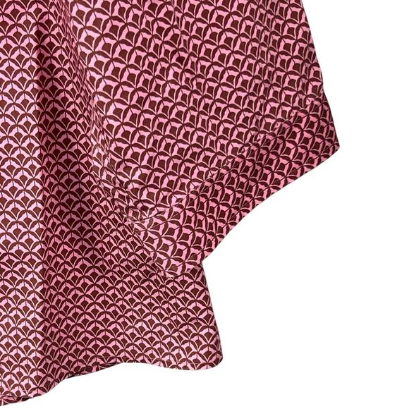 Lands End Pink Maroon No Iron Supima Button Down Shirt Size 18 Collared - Picture 4 of 9